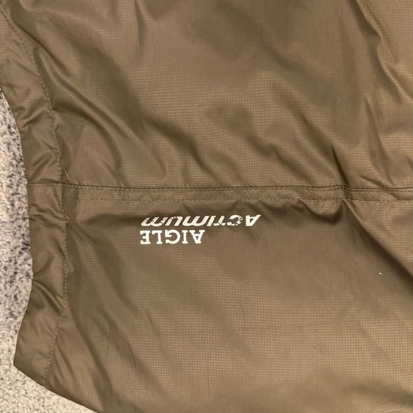 Aigle Actimum Puffer Vest Mens Large Grey Down Feather Outdoor Zip‎ Jacket - Picture 10 of 12